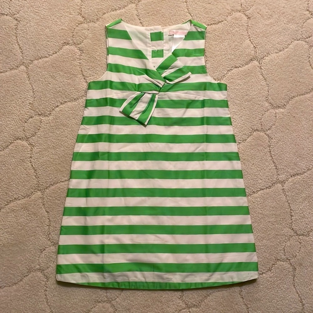 Janie & Jack | Green Striped Cotton Dress | NWT | Size 4